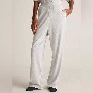 Quince Dream Lounge Oversized Pajama Pant Light Heather Gray Women's Size XS